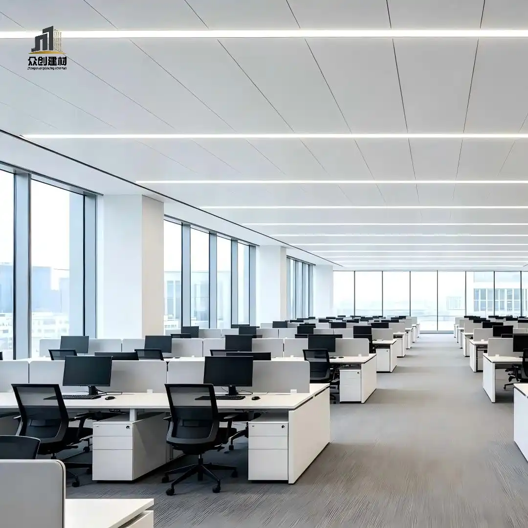 Integrated LED Aluminum Ceiling System | Linear Light Metal Ceiling Solution